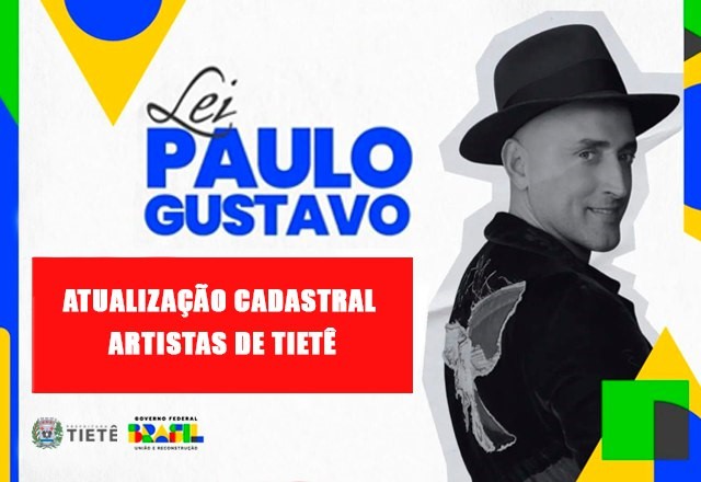 Secretaria de Turismo e Cultura abre atualização cadastral para a Lei Paulo Gustavo