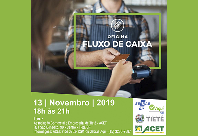 SEBRAE Aqui promove Oficina – Fluxo de Caixa