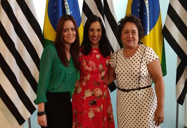 Presidente do Fundo Social e Secretária de Assistência Social de Tietê participam de encontro com Lu Alckmin