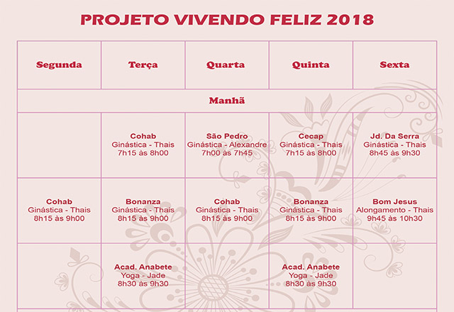 Terceira idade divulga atividades para 2018