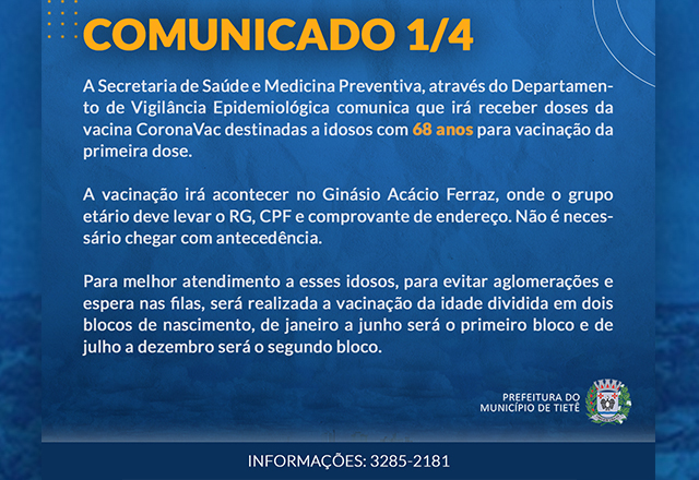 Vacinação contra a Covid-19