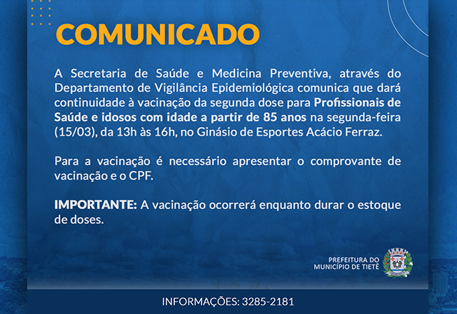 Vacinação contra a Covid-19