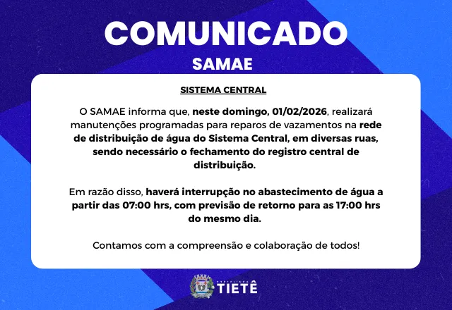 Comunicado Samae
