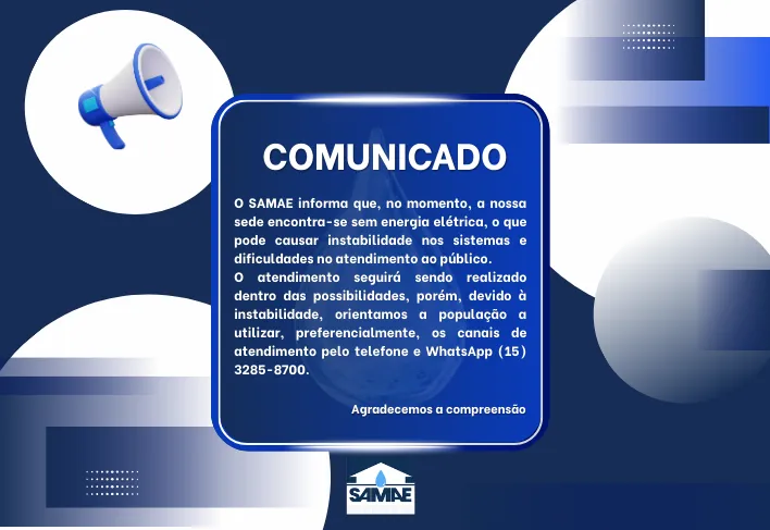 COMUNICADO SAMAE