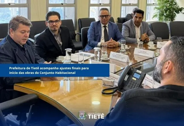 Prefeitura de Tietê acompanha ajustes finais para início das obras do Conjunto Habitacional