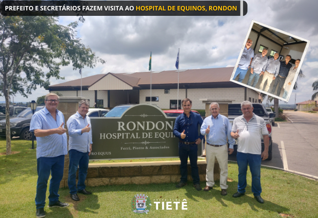 PREFEITO FAZ VISITA AO HOSPITAL DE EQUINOS, RONDON