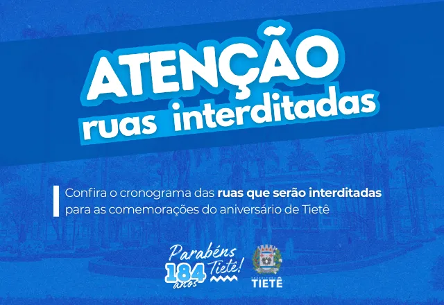 RUAS INTERDITADAS