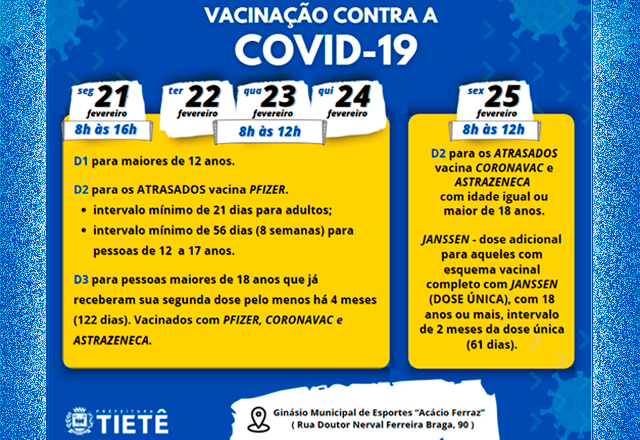 VACINAÇÃO CONTRA A COVID-19