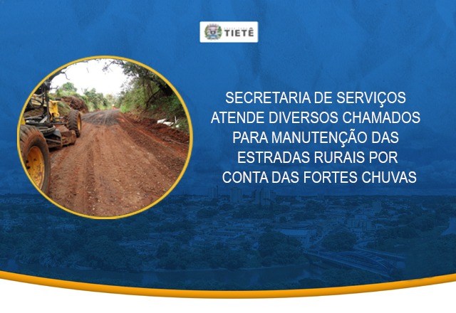 SECRETARIA DE SERVIÇOS ATENDE DIVERSOS CHAMADOS PARA MANUTENÇÃO DAS ESTRADAS RURAIS POR CONTA DAS FORTES CHUVAS