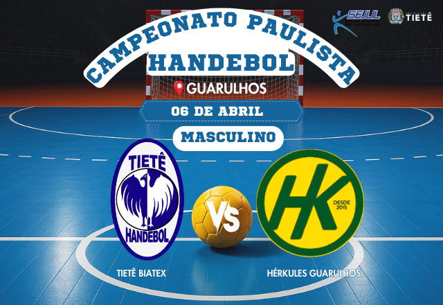 HANDEBOL DISPUTA A LIGA PAULISTA NO PRÓXIMO DOMINGO!
