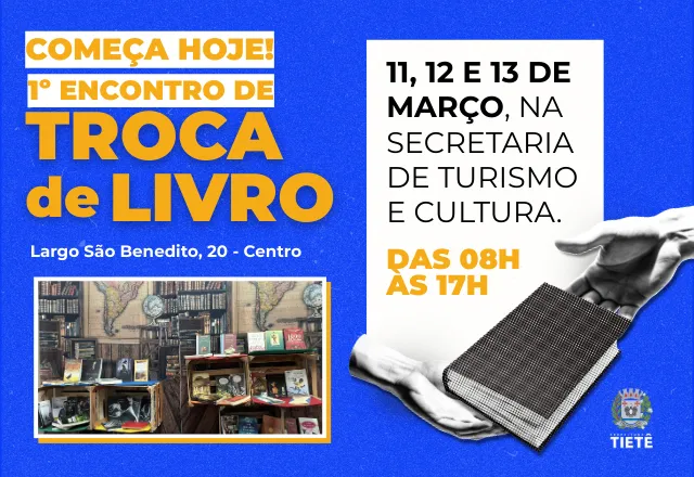 1° ENCONTRO DE TROCA DE LIVROS 