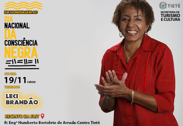 SHOW DA CANTORA E ATIVISTA LECI BRANDÃO