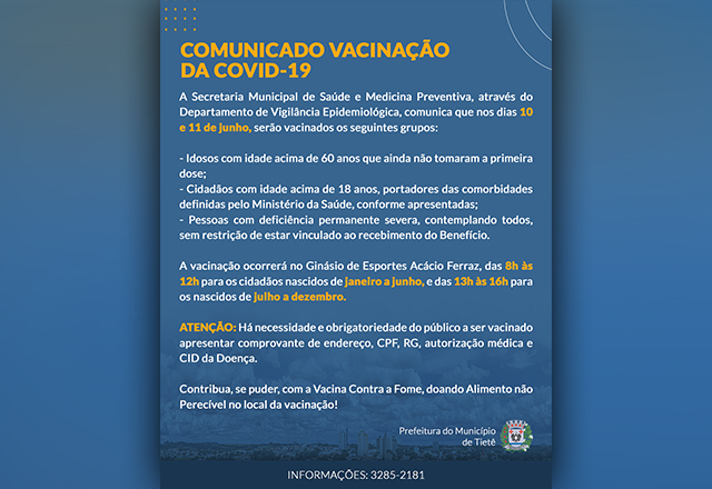 Vacinação contra a Covid-19 (Comorbidades)