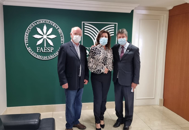 PREFEITO VLAMIR SANDEI E TONY PERSONA VISITARAM A SEDE DO SENAR EM SÃO PAULO