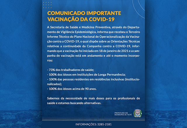 Vacinação contra a Covid-19