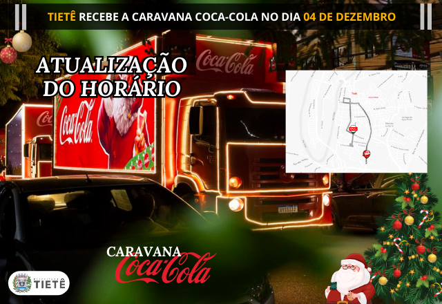 CARAVANA DA COCA COLA PASSARÁ POR TIETÊ NO DIA 04/12