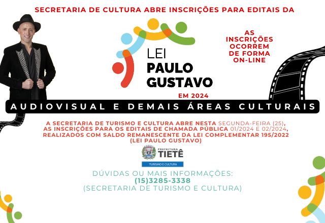 LEI PAULO GUSTAVO - 2024