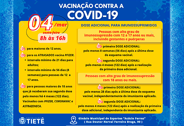 VACINAÇÃO CONTRA A COVID-19