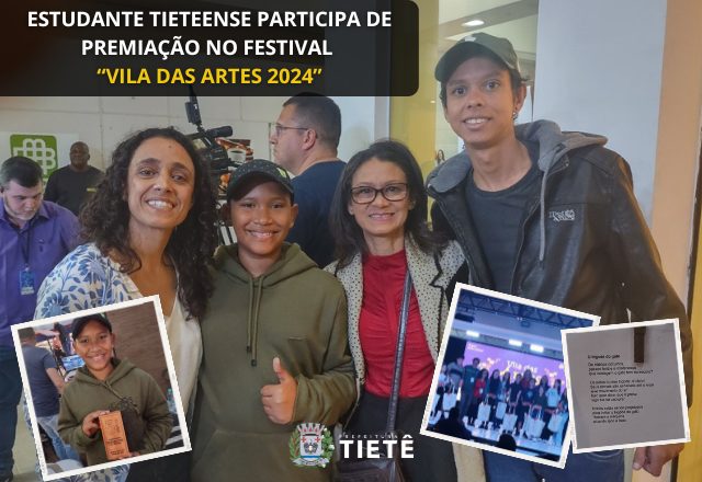 ESTUDANTE TIETEENSE GANHA PREMIAÇÃO