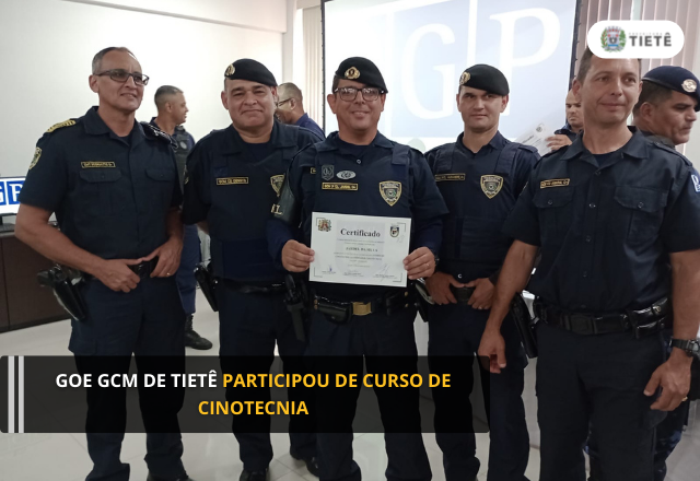 GOE GCM DE TIETÊ PARTICIPOU DE CURSO DE CINOTECNIA