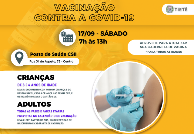 VACINAÇÃO CONTRA A COVID-19 NA UBS CSII (CENTRO)