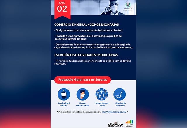 Protocolo Geral para os setores - Fase 02