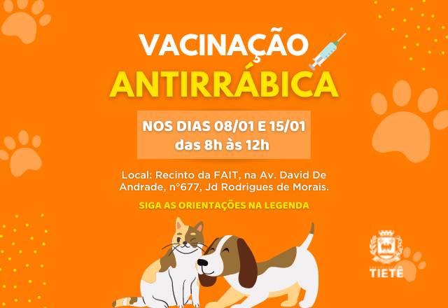 VACINAÇÃO ANTIRRÁBICA