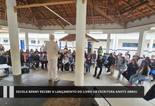 Escola Benny recebe o lançamento do livro da escritora Aniete Abreu