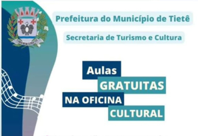 AULAS GRATUITAS NA OFICINA CULTURAL