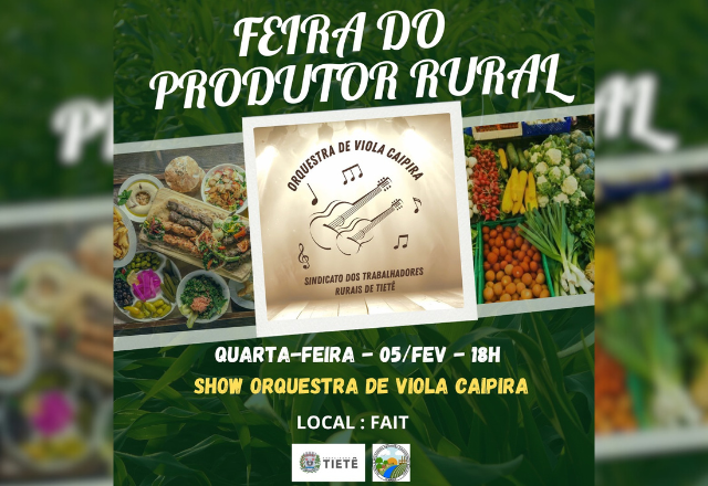 FEIRA DO PRODUTOR RURAL!