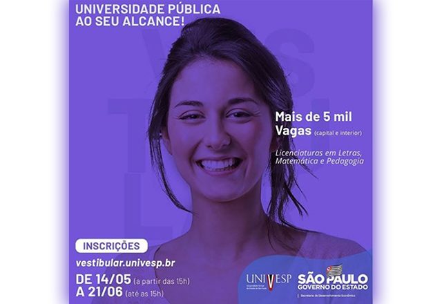 UNIVESP abre Inscrições para Vestibular