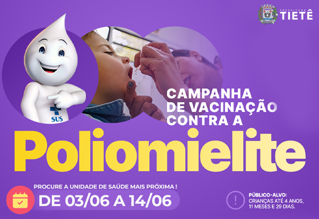 VACINAÇÃO CONTRA A POLIOMIELITE