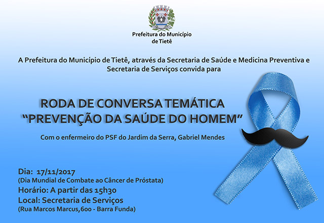 Novembro Azul contará com orientações aos servidores