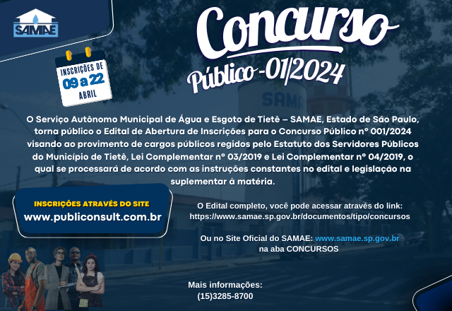 CONCURSO PÚBLICO - SAMAE