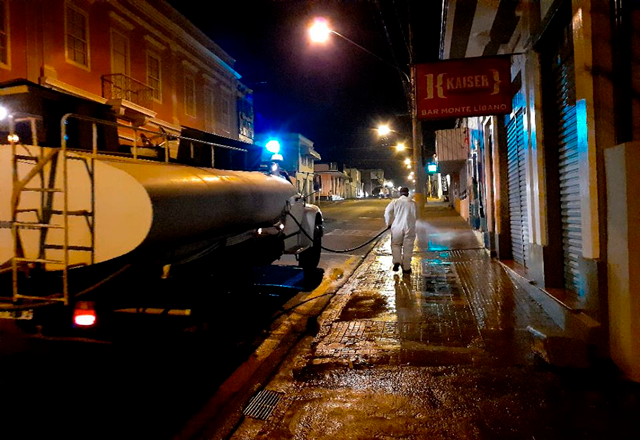 A Prefeitura do Município de Tietê realiza desinfecção em novos espaços públicos