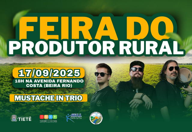 Feira do Produtor recebe Mustache in Trio nesta quarta-feira (17)