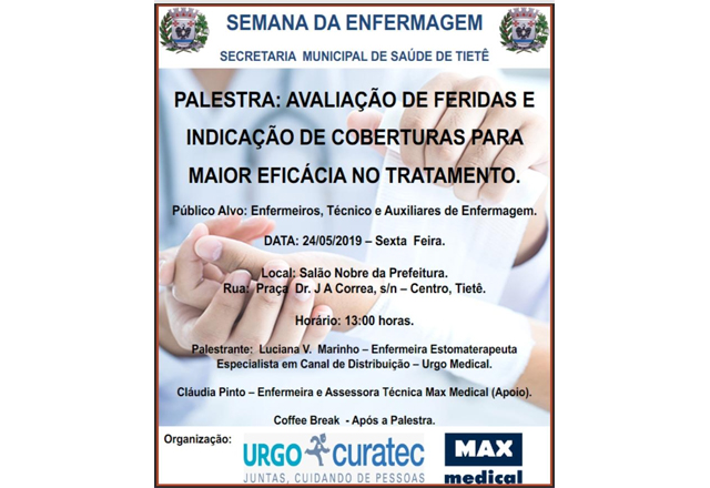 Secretaria de Saúde Promove Palestra pela Semana da Enfermagem