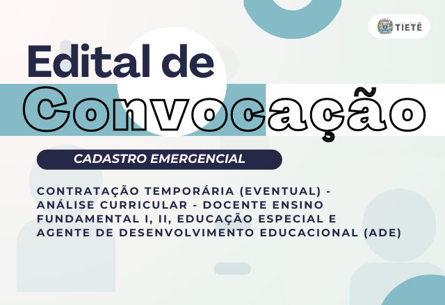 EDITAL DE CONVOCAÇÃO