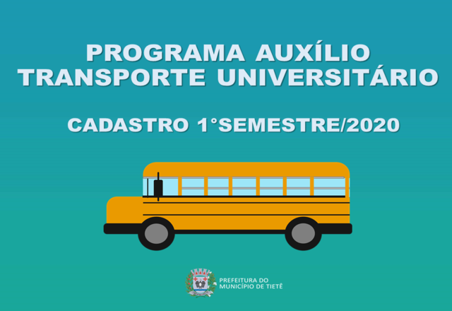 Cadastramento do Transporte Universitário tem início nesta segunda