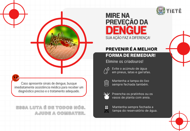 MIRE NA PREVENÇÃO DA DENGUE