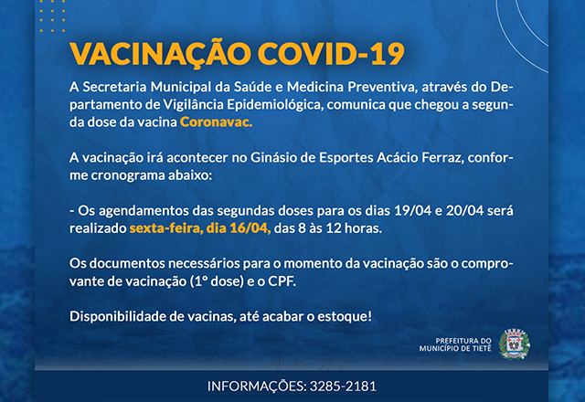 Vacinação contra a Covid-19