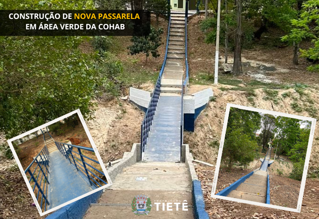 NOVAS PASSARELAS EM TIETÊ!