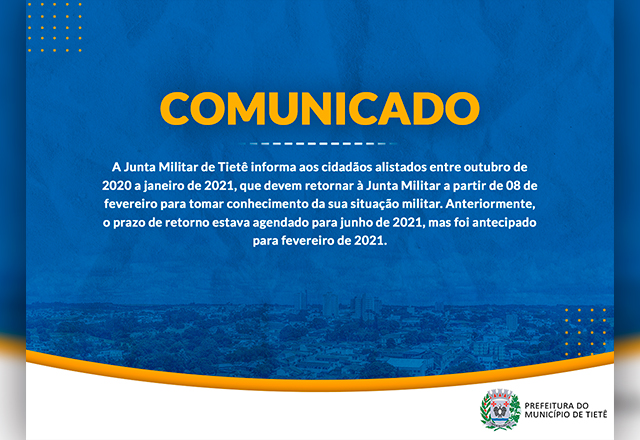 Comunicado - Junta Militar