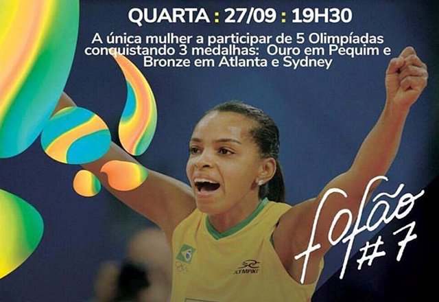 Jogadora Fofão realizará palestra em Tietê