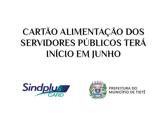 Cartão alimentação terá início em junho