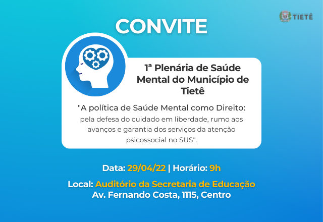 1ª Plenária de Saúde Mental