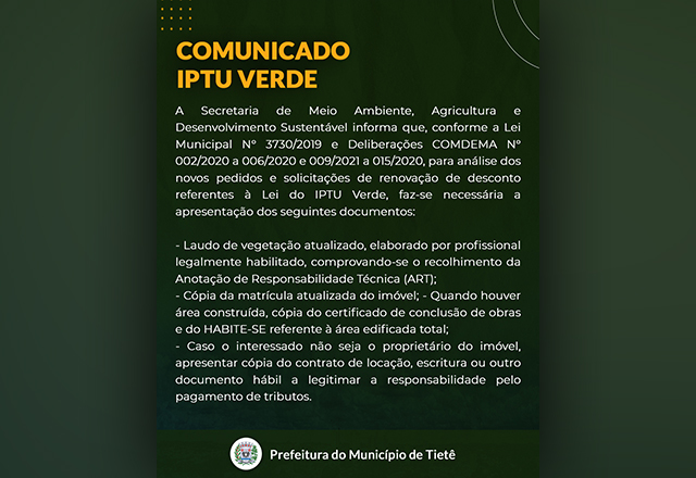 IPTU Verde