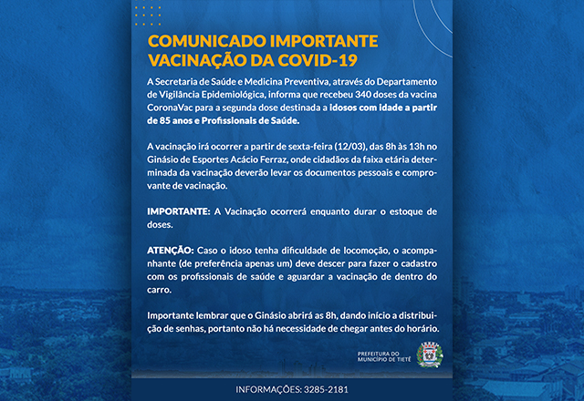 Vacinação contra a Covid-19