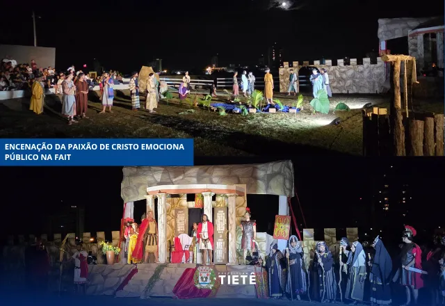 Encenação da Paixão de Cristo emociona público na FAIT