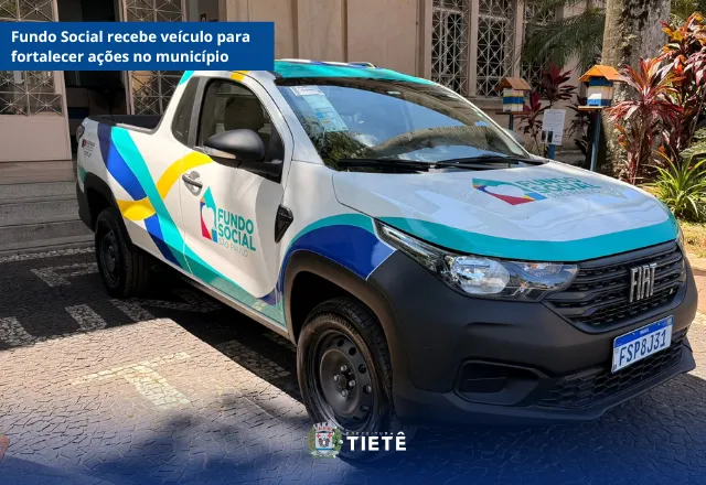 Fundo Social recebe veículo para fortalecer ações no município.
